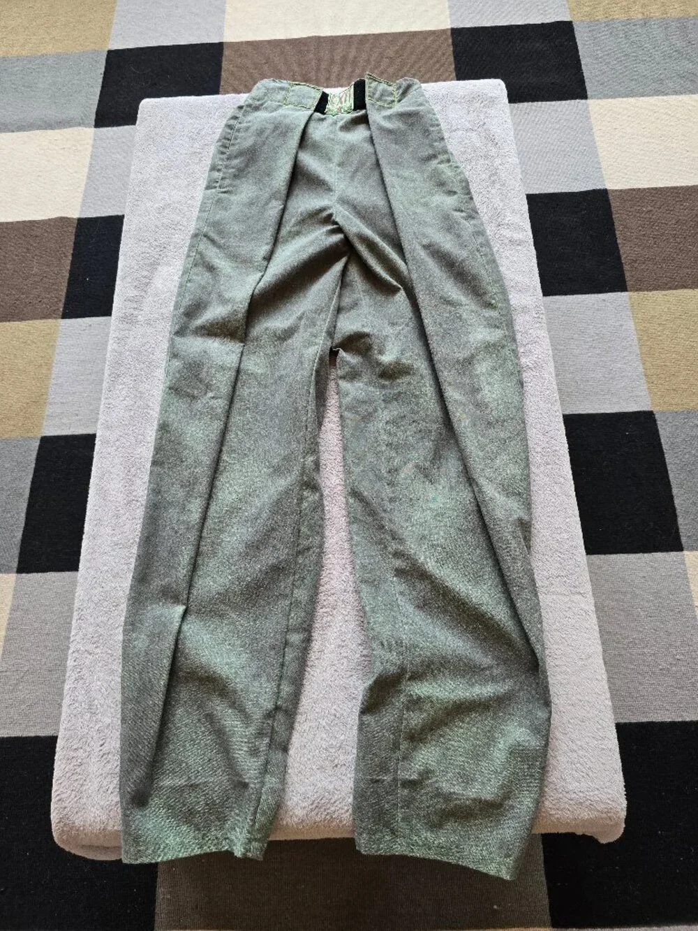Rare Hammer/Harem 1980s style velcro waist wide leg cotton pants - Picture 2 of 9